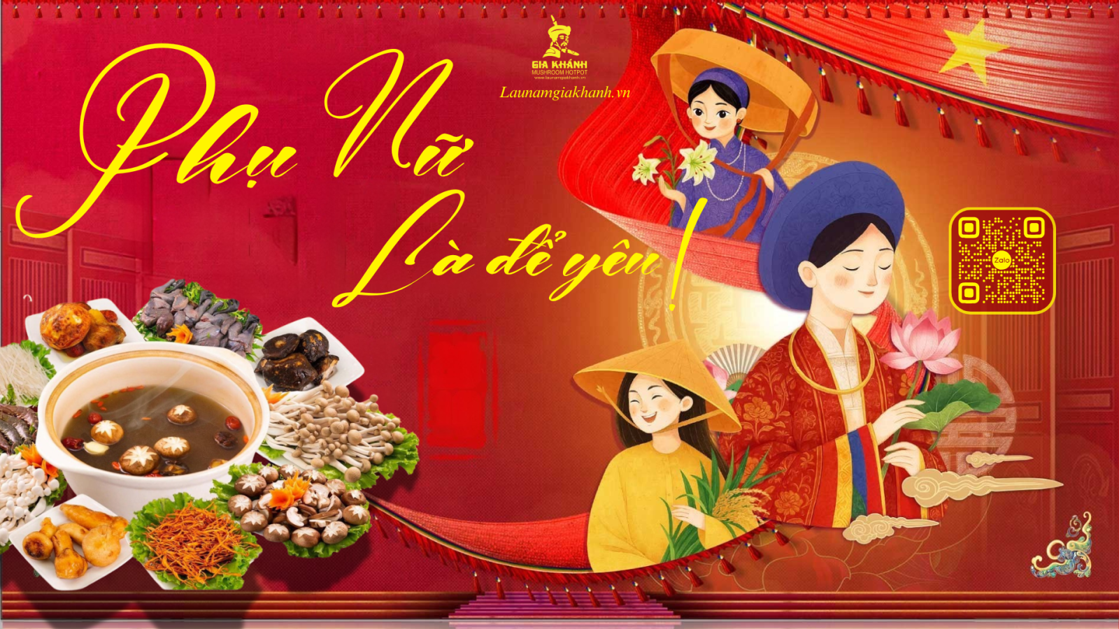 ĐÓN 20/10 TẠI LẨU NẤM GIA KHÁNH