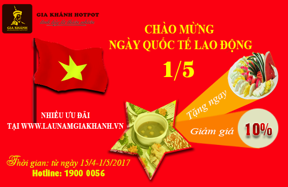 Chào mừng đại  lễ 30/4-1/5