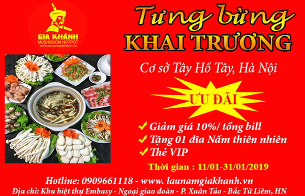 TƯNG BỪNG KHAI TRƯƠNG CƠ SỞ TÂY HỒ TÂY